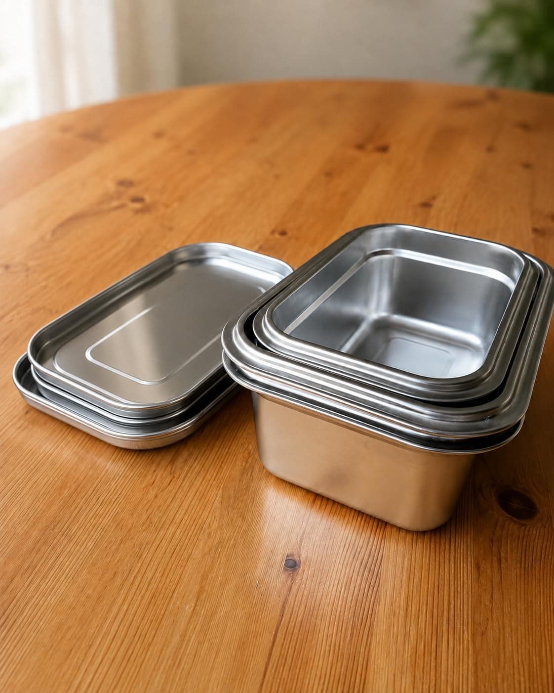 Loopware stainless steel container detail